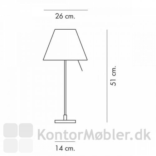 Stregtegning af Costanzina bordlampe fra Luceplan