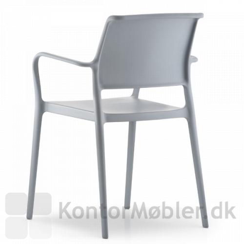 Lys grå ARA stol med armlæn