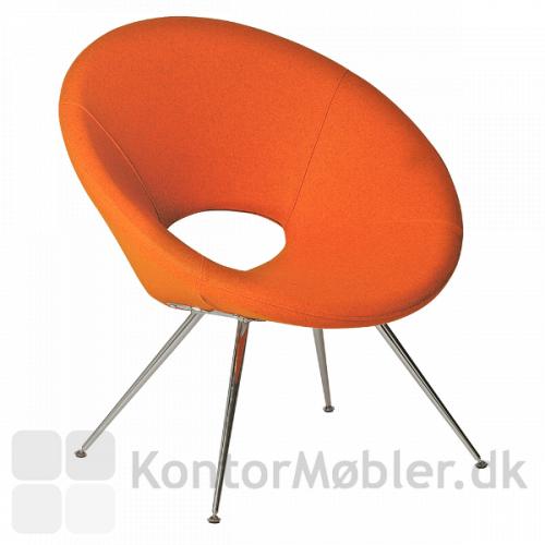 Bakko loungestol i orange