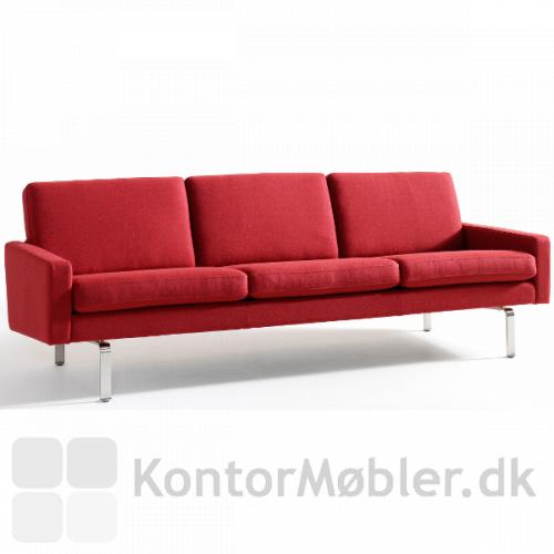 Firenze 3 pers. sofa i rødt stof.