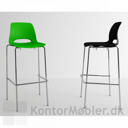 Frigg barstol i grøn og sort