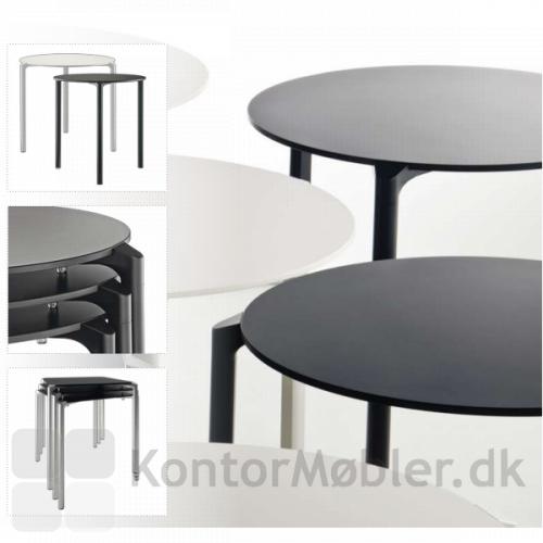Jump cafébord, kan fåes med rund eller kvadratisk bordplade