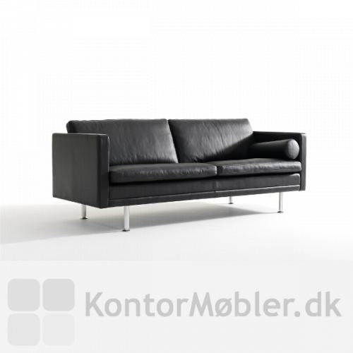 Beta sofa i sort læder