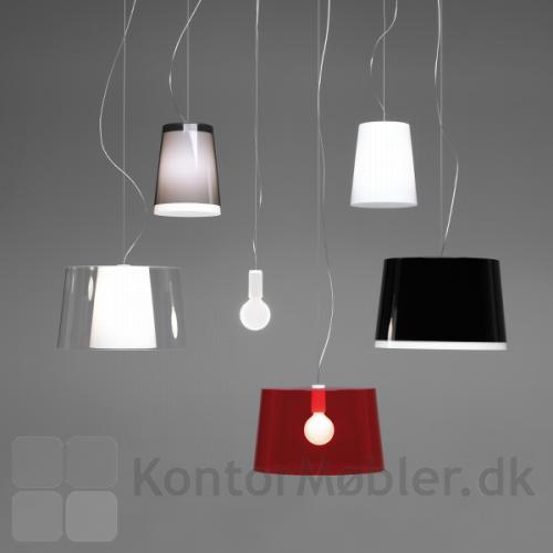Enkelt og minimalistisk lampeserie, mix flere designs og farver for unik indretning