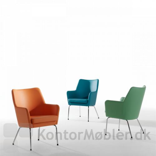 Uni stole i forskellige farver i læder