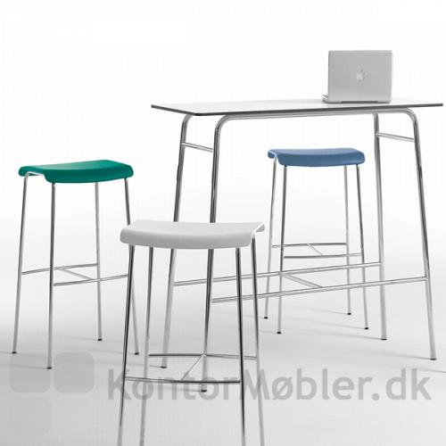 Pause barstol kan vælges i mange laminat og linoleums farver