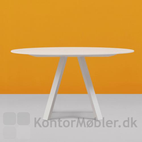 ARK5 mødebord i hvid, kan vælges med flere bordplade i flere størrelser