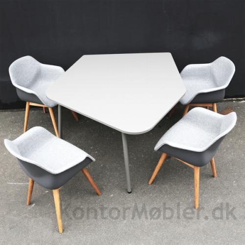 Flake mødebord med Diamond bordplade og Four Me mødestole