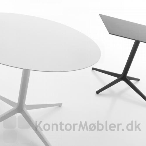 Ypsilon 4 bordet kan vælges med rund eller kvadratisk bordplade