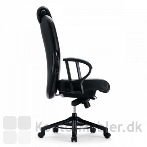 XXXL kontorstol med armlæn der kan indstilles