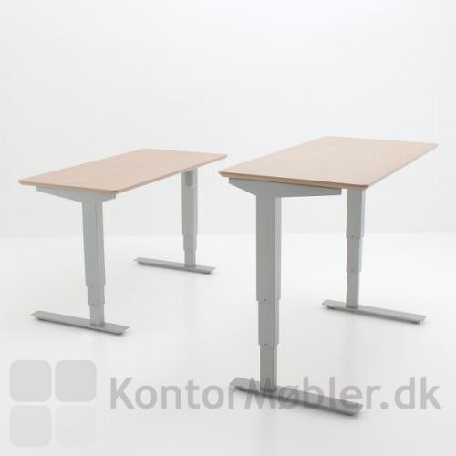 Conset 501-37 hæve sænke bord med smal bordplade i dybde 60 cm