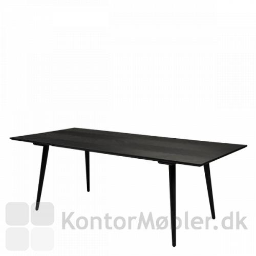 Bone mødebord i sort med bordhøjde 75 cm