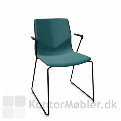 FourSure 88 mødestol med indersidepolstret med Cura i farven blå - 67084