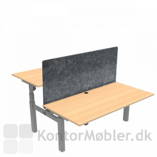 Conset 501-88 dobbeltbord med bordskærm