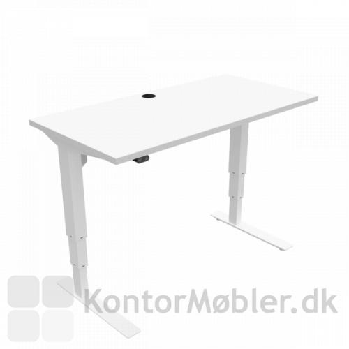 Conset 501-37 hæve sænke bord i hvid, med bordpladestørrelse 120x60 cm
