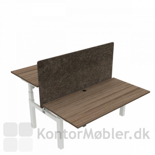 Conset 501-88 Dobbeltbord med bordpladestørrelse 160x80 cm og kabelgennemføring