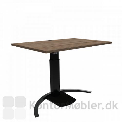 Conset 501-19 Design hæve sænke bord med valnød melamin bordplade 120x80 cm