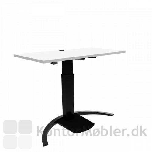 Conset 501-19 Design hæve sænke bord med hvid melamin bordplade 120x60 cm