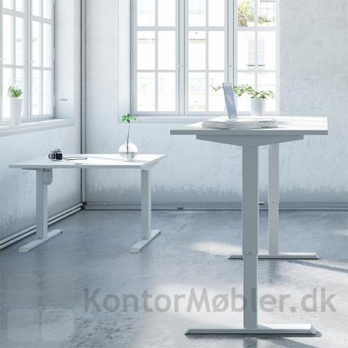 Conset 501-33, hvidt hæve sænke bord