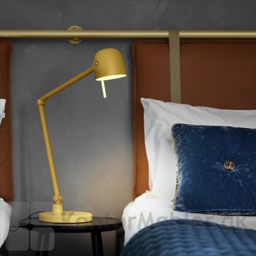Retro bordlampe model NEOS kan også bruges som sengelampe 