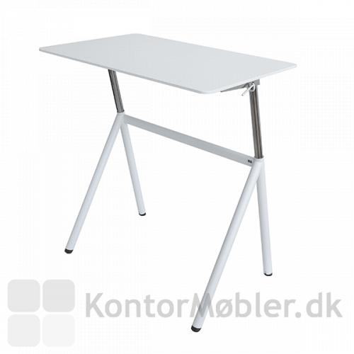 StandUp Desk til hjemmearbejdspladsen 96x62 cm i hvid.