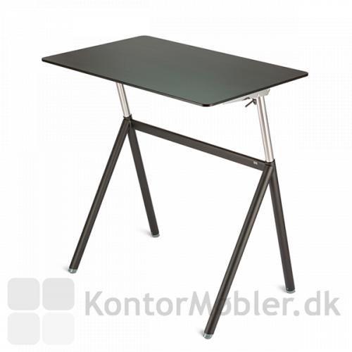 StandUp Desk til hjemmearbejdspladsen 96x62 cm i sort.
