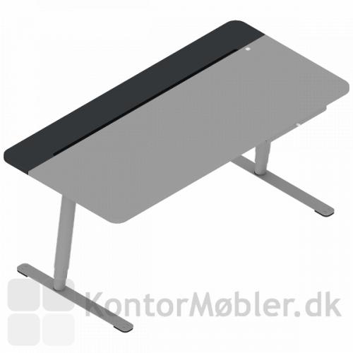 V7 design hæve sænke bord har nem adgang til kabelbakken via knap, læs manual under udvidet information
