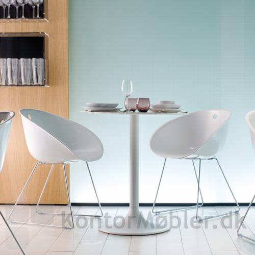 Gliss 920 stol i hvid med Dream cafébord