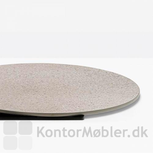 Toa mødebord med bordplade i højtrykslaminat med granit effekt i farven sand (3471)