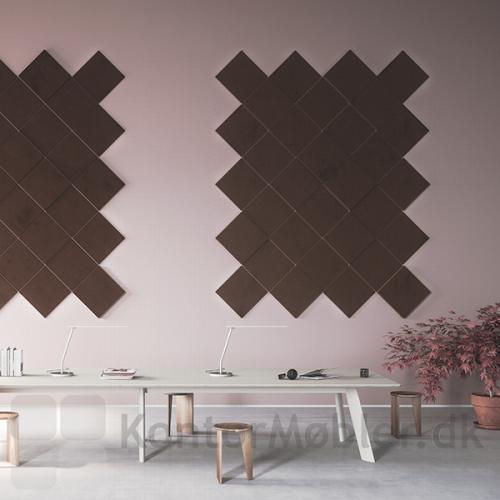 Abstracta Soneo Wall lydabsorberende vægpanel ophængt i et flot grafisk mønster