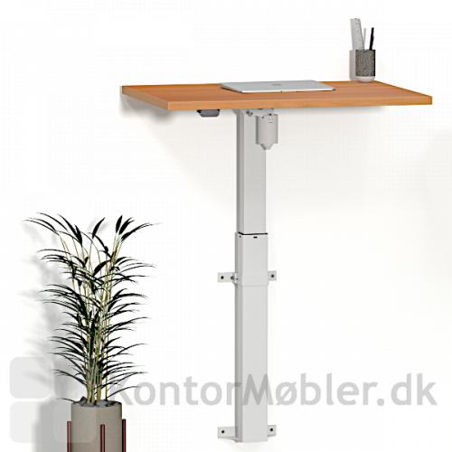 Conset 501-9 vægmonteret hæve sænkebord har en højdebandring fra 72 cm til 120 cm