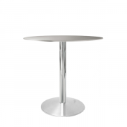 Cafébord med bordplade i stål