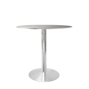 Cafébord med bordplade i stål