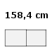 158,4 cm bred (336,-) (2160)