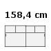 158,4 cm bred med 4 rum (1.724,-) (2367)