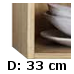 33 cm dyb (0,-) (1136-33)