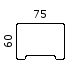 75x60 cm med udskæring (56,-) (5200-0041-9005)