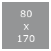80x170x3 cm (570,-) (184 560 00)