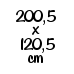 200,5x120,5 cm (929,-) (22828)