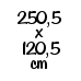 250,5x120,5 cm (1386,-) (22829)