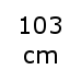 103 cm