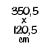 350,5x120,5 cm (2814,-) (22831)