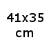B40,8xD35xH8,5 cm (0,-) (2971)