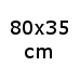 B80xD35xH8,5 cm (0,-) (2972)