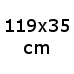 B119,2xD35xH8,5 cm (288,-) (2973)