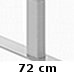 Rektangulær søjle - højde 72 cm (17001)