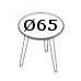 Ø65 loungebord (492,-) (50165)