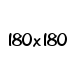 180x180 cm (210,-) (693180)