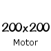 200x200 cm motorbetjent (3150,-) (695200IR)
