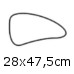 Tablet C 27,8x47,5 cm hvid (2556,-) (33733 TABC W)